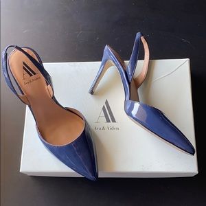 EUC Ava & Aiden Lara Slingback Pointed Toe Pump